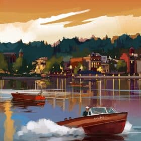 Skan boat showsmall poster
