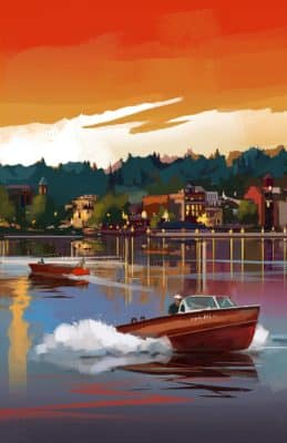 Skan boat showsmall poster