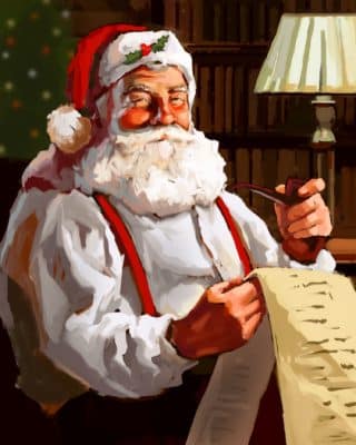christmas santa poster