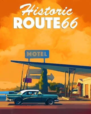 RT66 bluecar poster