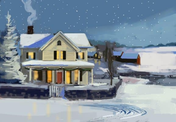 winter house poster