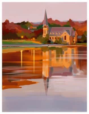 Skan lake church poster
