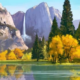 Yosemite Poster Illustration
