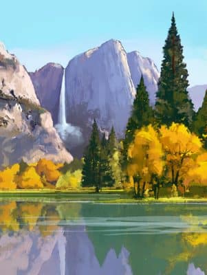 Yosemite Poster Illustration